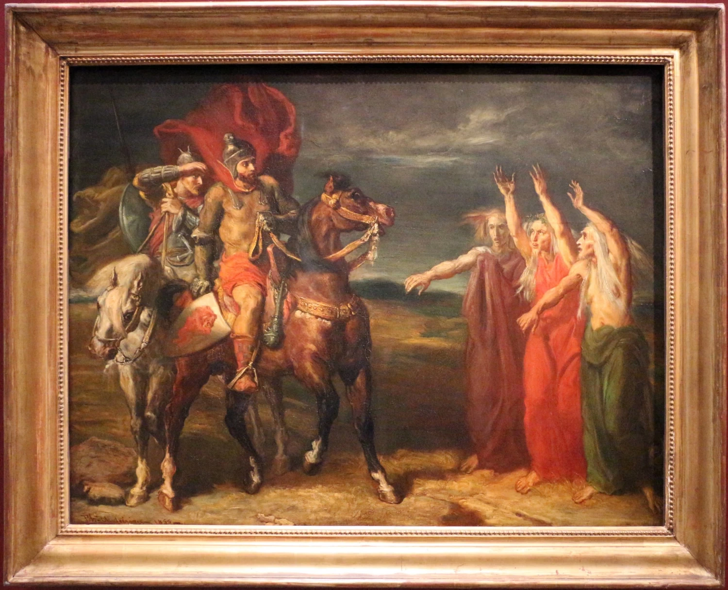 Macbeth e Banquo incontrano le streghe nella brughiera - Museo d'Orsay, Parigi
